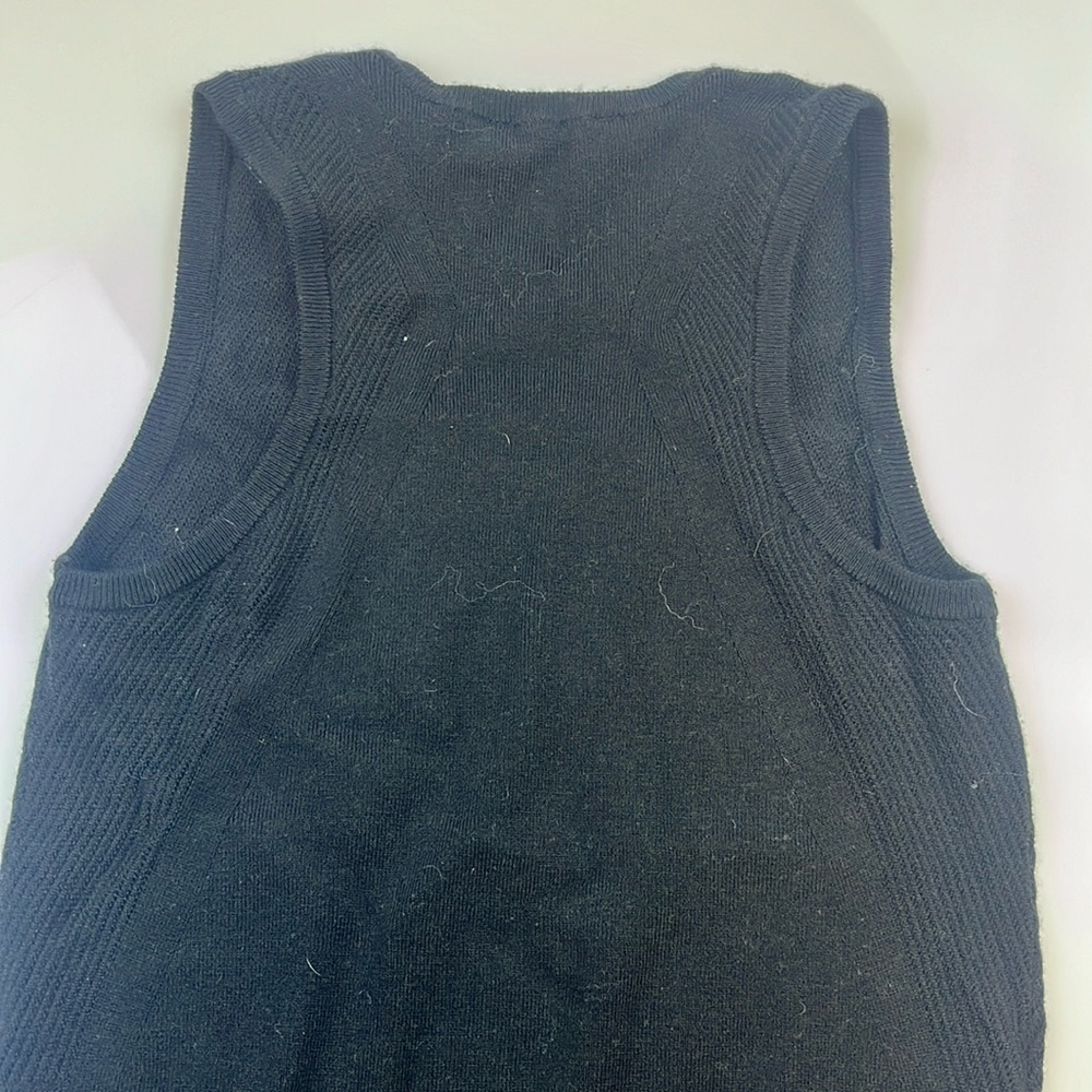 Athleta Extra Fine Merino Wool River Rib Sweater Dress N150-35 - Picture 7 of 8